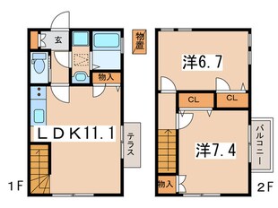 シャンドゥフル－ルの物件間取画像